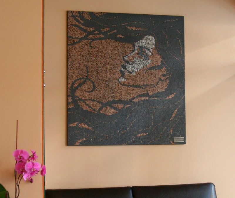 „Medusa” w poczekalni salonu kosmetycznego w Poznaniu